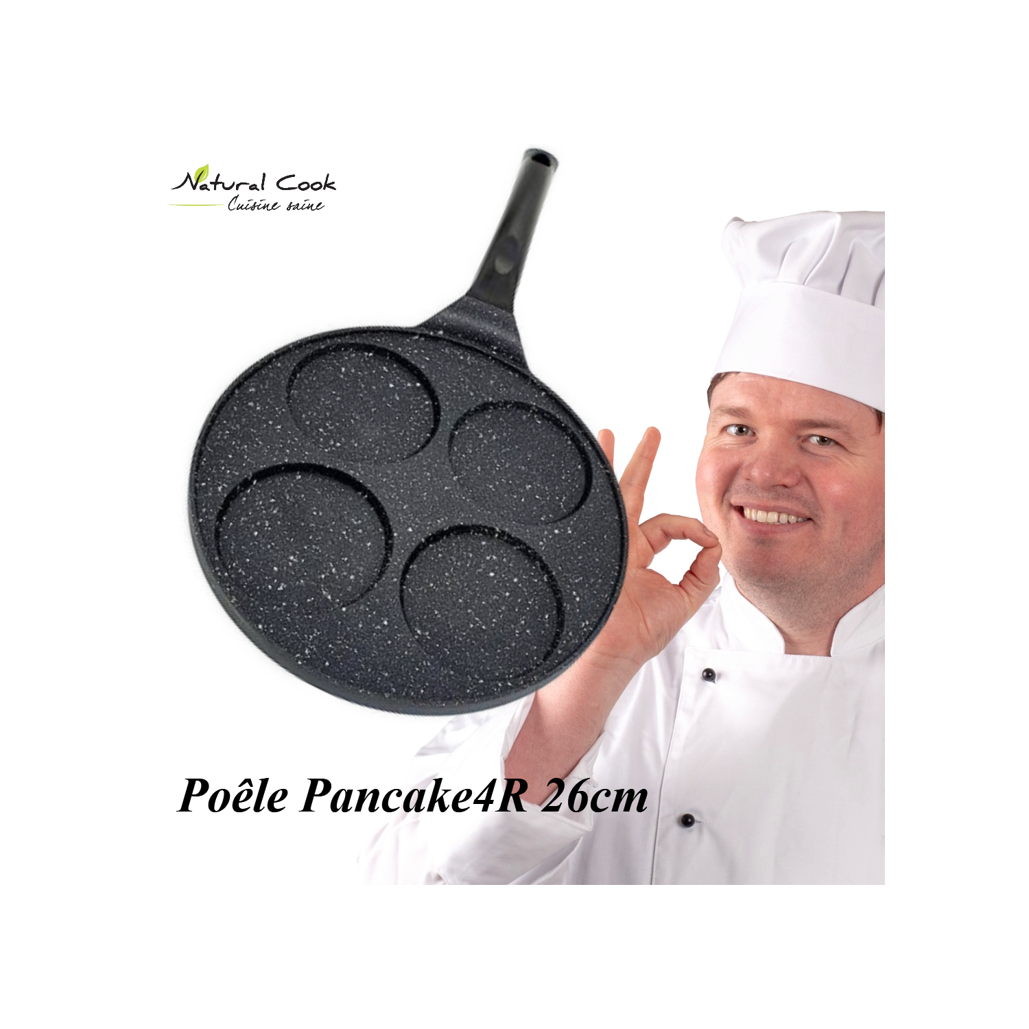 Poêle à Pancake 4R 26cm Espace Cuisine Professionnel