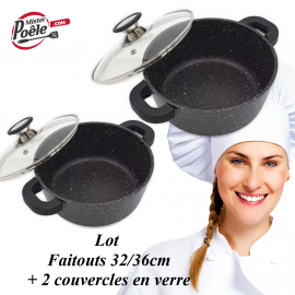 Lot: Faitouts 32/36cm Espace cuisine Professionnel