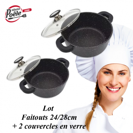 Faitouts 24/28cm Espace Cuisine Professionnel