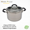 Poêle 24cm - Inox matériel Professionnel